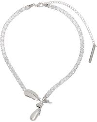 ShuShu/Tong - Yvmin Edition Teardrop Zircon Feather Necklace - Lyst