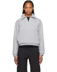 Stussy Wendel Paisley Crew Neck Sweatshirt Lyst Canada