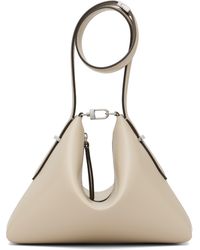 TOTEME - Taupe Bevel Leather Wristlet Clutch - Lyst