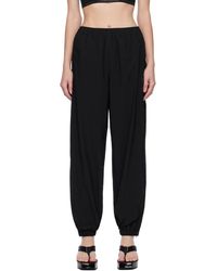 T By Alexander Wang - Black Relaxed-fit Track Pants - Lyst