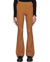 Dion Lee - Orange Angled Rib Lounge Pants - Lyst