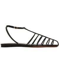 Proenza Schouler - ブラック Tee Cage フラットサンダル - Lyst