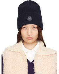 Moncler - Wool & Cashmere Blend Beanie - Lyst