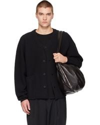 Homme Plissé Issey Miyake - Rustic Knit Cardigan - Lyst