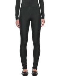 MM6 by Maison Martin Margiela - Legging vert et noir à motif imprimé - Lyst