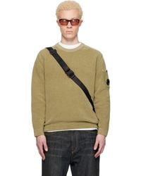 C.P. Company - Cotton Chenille Crewneck Lens Sweater - Lyst