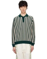 Bode - Off- Hogan Stripe Polo - Lyst