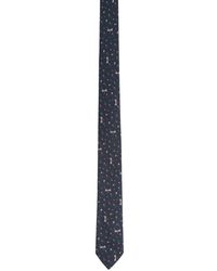 Paul Smith Mens Floral Narrow Tie