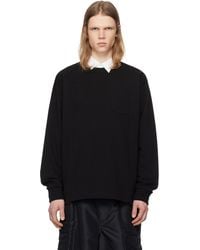 Sacai - Cotton Jersey L/S T-Shirt - Lyst