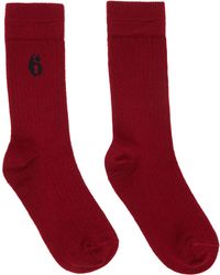 MM6 by Maison Margiela - Wool Blend Socks - Lyst