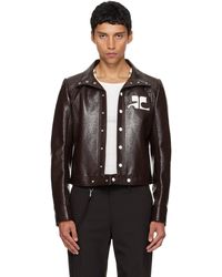 Courreges - ブラウン Reedition ビニール ジャケット - Lyst