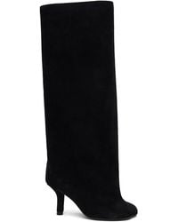 MM6 by Maison Margiela - Suede Tall Boots - Lyst