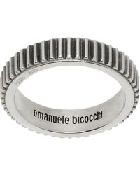 Emanuele Bicocchi - Striped Band Ring - Lyst