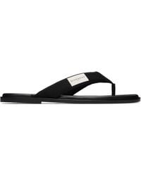 Givenchy - Bay' Grosgrain & Leather Flip-Flops - Lyst