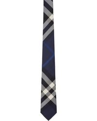 Burberry - Check Silk Tie - Lyst