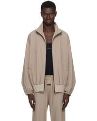 Fear Of God - Taupe Nylon Vented Track Jacket - Lyst