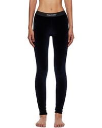 Tom Ford - Form-Fitting Velour Leggings - Lyst
