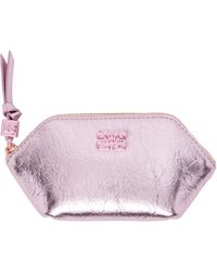 Ganni - Bou Crushed Coin Pouch - Lyst