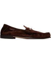 Tom Ford - Suede Double T Hardware Ripley Loafers - Lyst