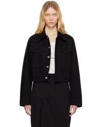 Lemaire - Two Pocket Cropped Denim Jacket - Lyst