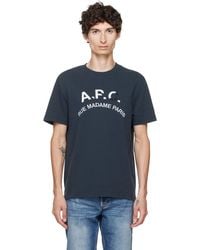 A.P.C. - Vintage-Effect T-Shirt - Lyst