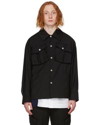 Feng Chen Wang - Semi-sheer Shirt Jacket - Lyst