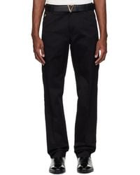 Versace - Cotton-Gabardine Chino Trousers - Lyst