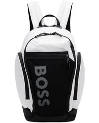 BOSS - Mesh Front Pocket Logo Backpack - Lyst