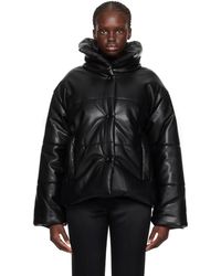 Nanushka - Blouson Hide Noir En Cuir Végétalien - Lyst