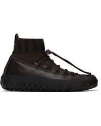 Lemaire - Baskets Brunes À Semelle Vibram Wrap On - Lyst