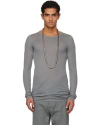 Rick Owens - Concordians Rib Ls T-shirt - Lyst