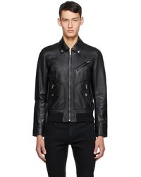 ysl jacket leather