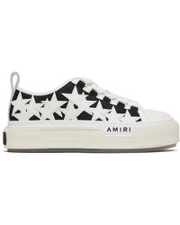 Amiri - Baskets De Court Basses Noir Et Blanc À Appliqués D'Étoile - Lyst