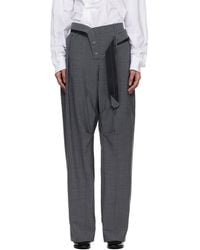 OTTOLINGER - Strapped Baggy Suit Trousers - Lyst