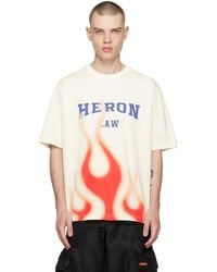 Heron Preston - Off-white 'heron Law Flames' T-shirt - Lyst