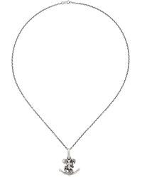 Yohji Yamamoto Snake Anchor Necklace in Metallic for Men | Lyst