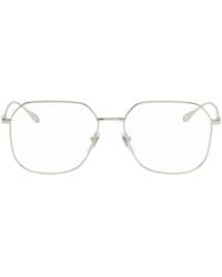 Gucci - Silver Square Glasses - Lyst
