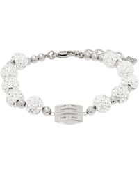 Givenchy - Bracelet Argenté À Ferrure À Logo 4G - Lyst