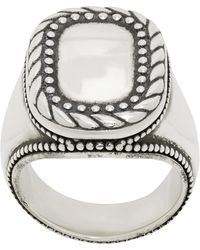 MM6 by Maison Margiela - Buckle Motif Ring - Lyst