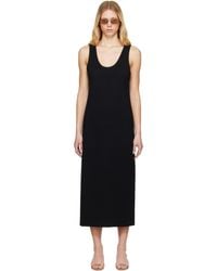 AURALEE - Cotton Silk Stretch Knit Midi Dress - Lyst