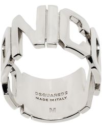 DSquared² - Silver 'icon' Ring - Lyst
