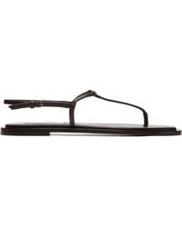 TOTEME - T-Strap Nappa Sandals - Lyst