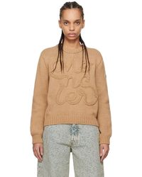 Moncler - Embroidered Logo Cotton Sweater - Lyst