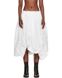 Comme des Garçons - Polyester Chemical Lace Midi Skirt - Lyst