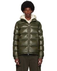 Moncler - カーキ Maya ショート ダウンジャケット - Lyst