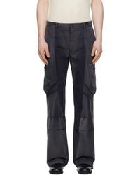 JiyongKim - ブルー Draped Pocket サンブリーチ トラウザーズ - Lyst