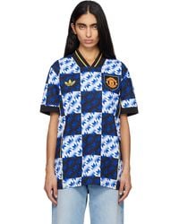 adidas Originals - ブルー Manchester United Lfstlr ジャージー - Lyst