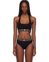 Versace - Nylon-Blend Bikini Top - Lyst