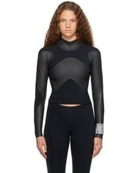 Dion Lee - Haydenshapes By Ssense Exclusive Black & Gray Long Sleeve T-shirt - Lyst