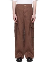Marni - Wave Logo Ramie Cargo Pants - Lyst